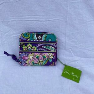 Compact Zip Around Vera Bradley Wallet Heather